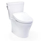 TOTO MW4483446CEMFGN#01 High-Efficiency Toilet, Aquia, Elongated Bowl, 16-1/8 in H Rim, 12 in Rough-In, 1.28 gpf, Cotton White, Import