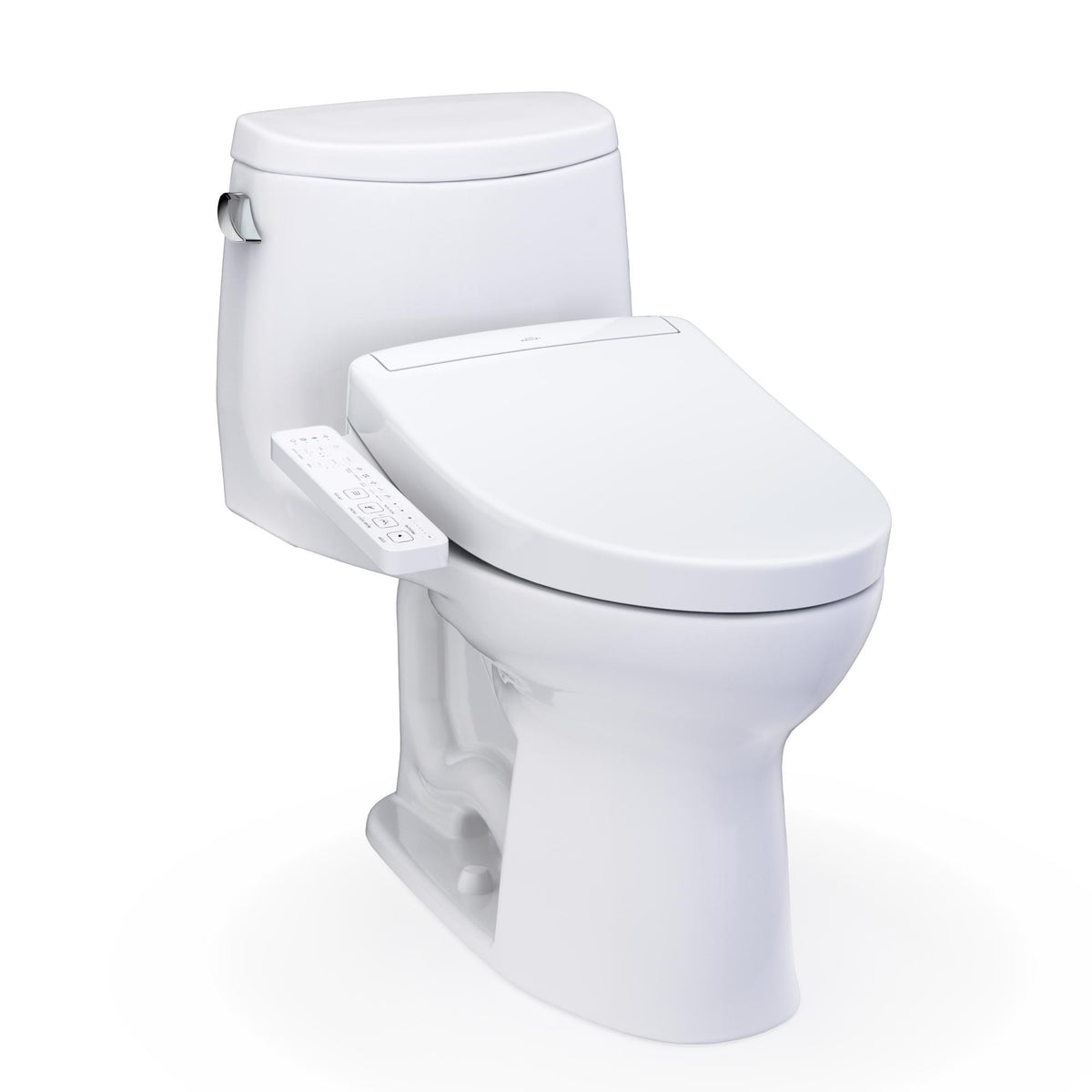 TOTO MW6043346CEFG#01 Toilet, WASHLET+, Elongated Bowl, 16-1/8 in H Rim, 12 in Rough-In, 1.28 gpf, Cotton White, Import