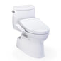 TOTO MW6143346CEFG#01 Toilet, WASHLET+, Elongated Bowl, 16-1/8 in H Rim, 12 in Rough-In, 1.28 gpf, Cotton White, Import