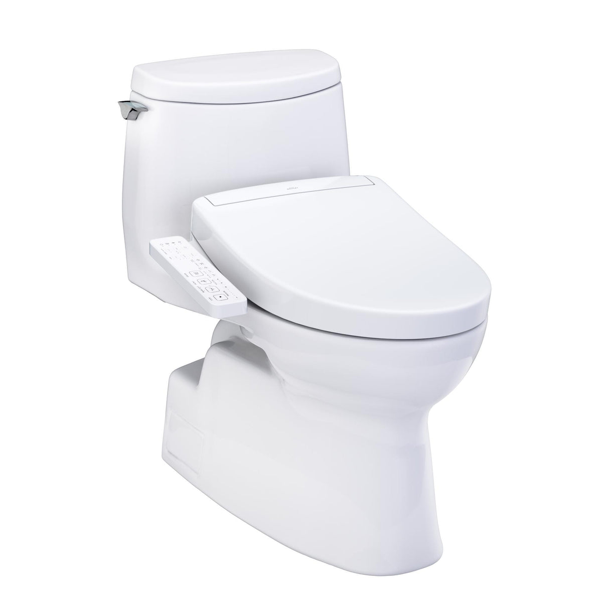 TOTO MW6143346CUFG#01 Toilet, WASHLET+, Elongated Bowl, 16-1/8 in H Rim, 12 in Rough-In, 1 gpf, Cotton White, Import