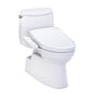 TOTO MW6143346CUFG#01 Toilet, WASHLET+, Elongated Bowl, 16-1/8 in H Rim, 12 in Rough-In, 1 gpf, Cotton White, Import