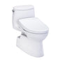 TOTO MW6143446CUFG#01 Toilet, WASHLET+, Elongated Bowl, 16-1/8 in H Rim, 12 in Rough-In, 1 gpf, Cotton White, Import