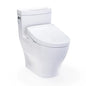 TOTO MW6263446CEFG#01 Toilet, WASHLET+, Elongated Bowl, 16-3/16 in H Rim, 12 in Rough-In, 1.28 gpf, Cotton White, Import