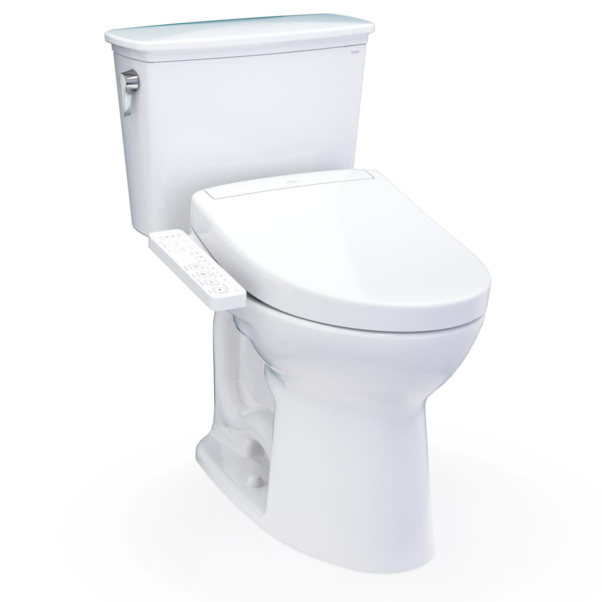 TOTO MW7863346CEFG#01 High-Efficiency Toilet, Drake, Elongated Bowl, 16-1/8 in H Rim, 12 in Rough-In, 1.28 gpf, Cotton White, Import