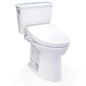TOTO MW7863446CEFG.10#01 High-Efficiency Toilet, Drake, Elongated Bowl, 16-1/8 in H Rim, 12 in Rough-In, 1.28 gpf, Cotton White, Import