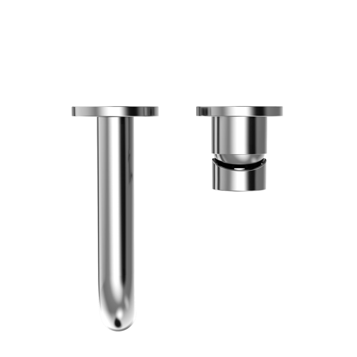 lb Series - Short Bathroom Faucet - Brass - Wall Mount