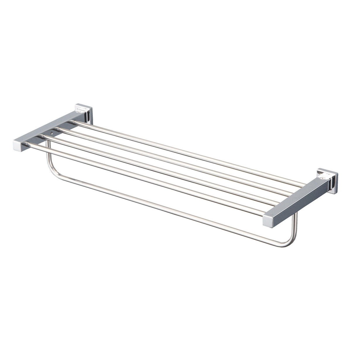 Toto® YTS408BU#CP Square Towel Shelf With Hanging Bar, 23-5/8 in L x 7-7/8 in W x 1-3/4 in H, Import