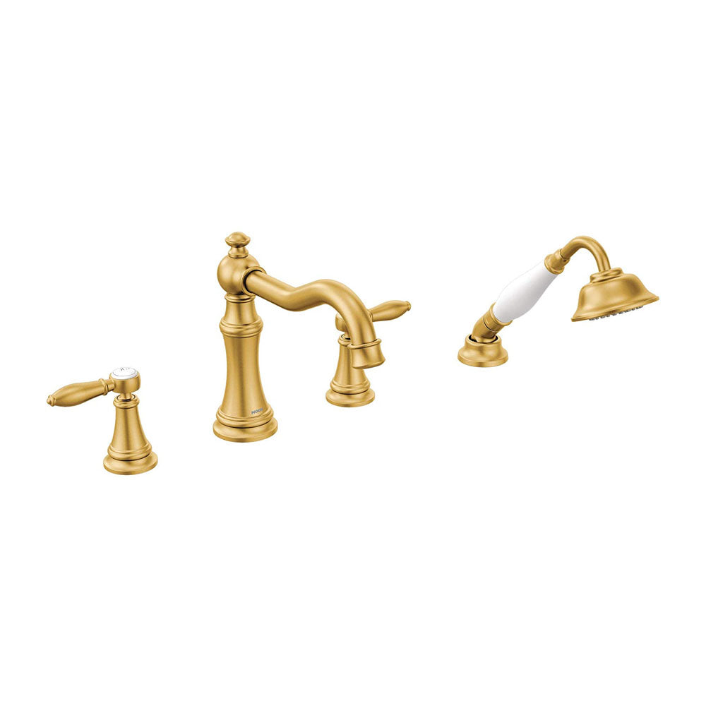 TRIM ROMAN TUB W/HH LEVER BG