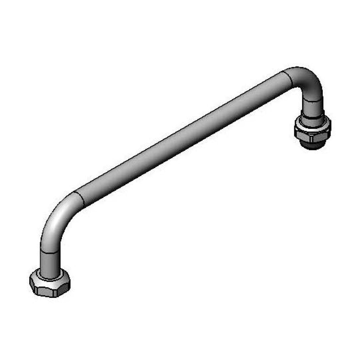 Double Joint Nozzle Front Section - 12" - Brass