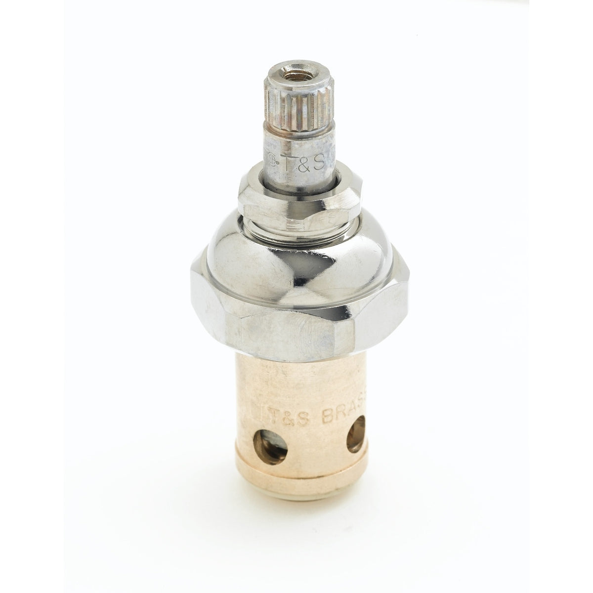 T & S 006010-40 Right Hand Hot Eterna Cartridge With PTFE Seat Washer, For Use With Manual Faucet, 18.77 gpm Flow Rate, 2-13/16 in H, Brass Filter, 40 to 140 deg F, Domestic