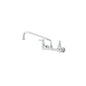 T & S B-0231 Double Pantry Manual Faucet, 23.09 gpm Flow Rate, 8 in Center, Tubular Spout, Polished Chrome