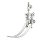 Wall Mount Double Pedal Valve - Brass