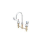 T & S B-2866-05FC-CR Concealed Widespread Lavatory Manual Faucet, 1.6 gpm Flow Rate, 8 in Center, Polished Chrome, Domestic