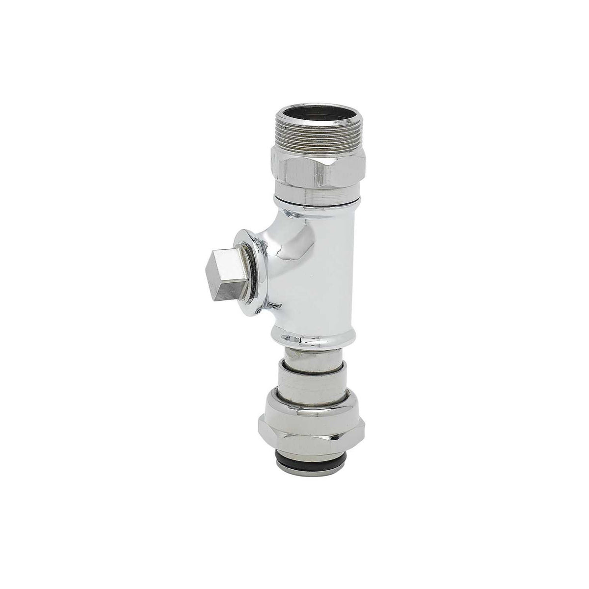 T & S B-TEE-EZK Swivel Tee Assembly, For Use With B-0230-TZ-CR-SC Wall Mount Mixing Faucet, 1-20 UN Male, Brass, Polished Chrome
