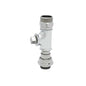 T & S B-TEE-EZK Swivel Tee Assembly, For Use With B-0230-TZ-CR-SC Wall Mount Mixing Faucet, 1-20 UN Male, Brass, Polished Chrome