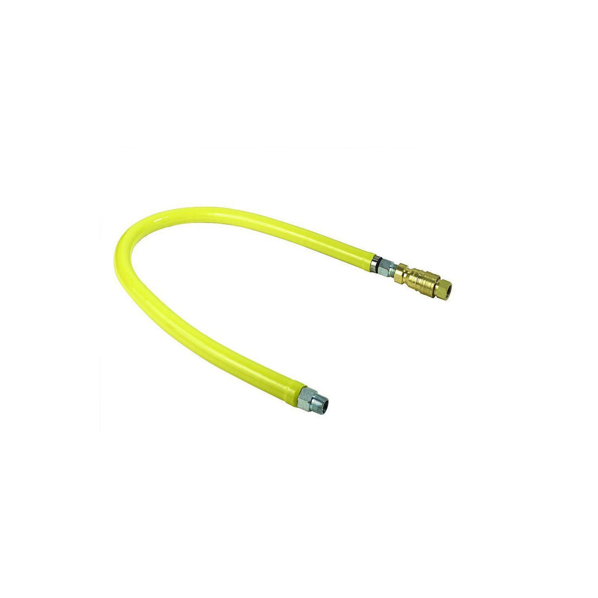 Safe-T-Link HG-4D-48 Free Spin Gas Hose, 3/4 in Nominal, MNPT End Style, 48 in L, 1/2 psi Working, Stainless Steel, Import