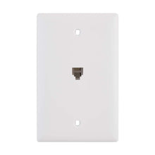 WHT 1G RJ11 Wall Plate