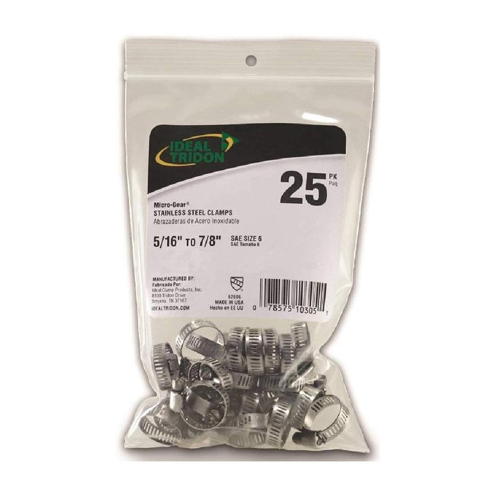25PK 5/16-7/8 Clamp
