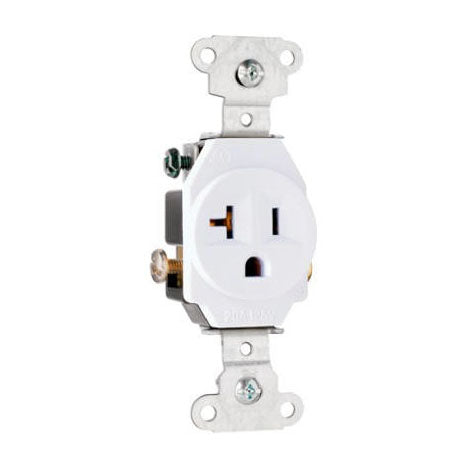 20A WHT HD SGL Outlet