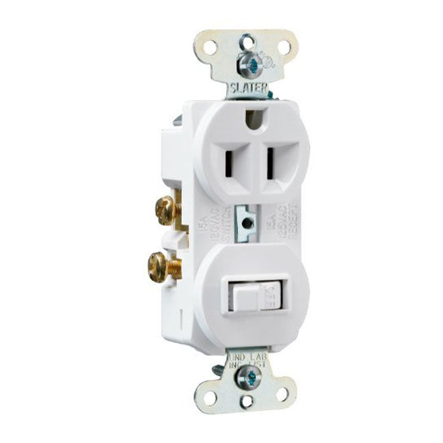 15A WHT Switch/Outlet