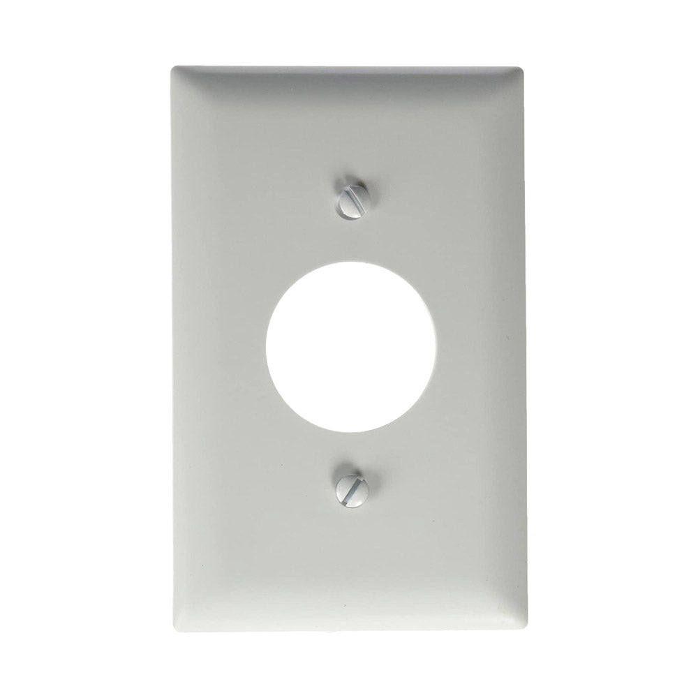 WHT 1G SGL Wall Plate