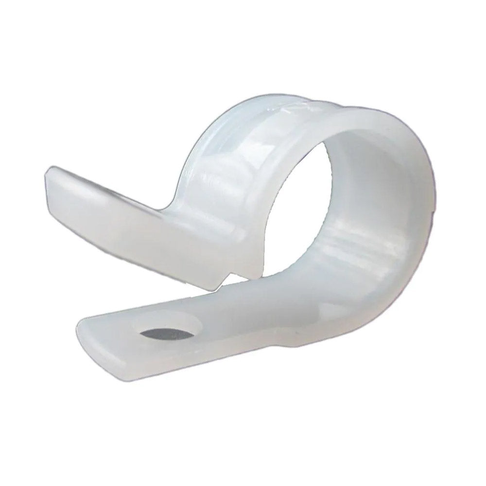 12PK 1/2"WHT Plas Clamp