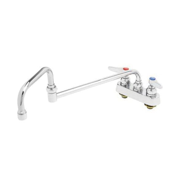 T & S B-1131 Workboard Mixing Faucet, Polished Chrome, 4 in Center, 2.2 gpm