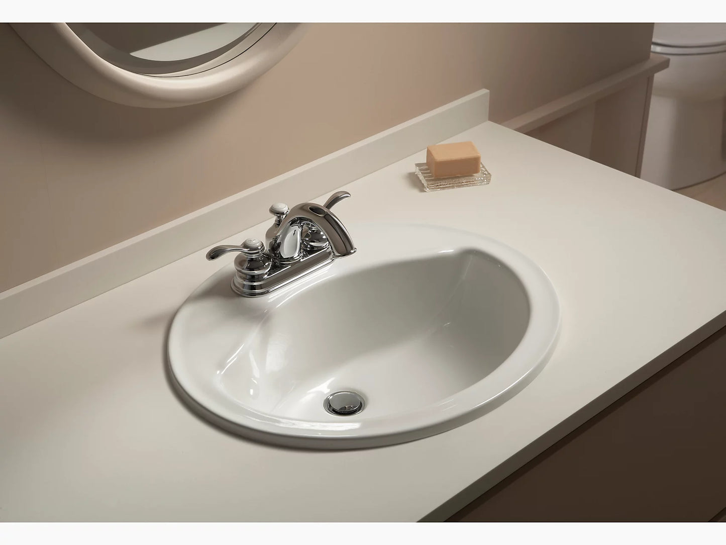 Sanibel™ 20" Oval Drop-In Bathroom Sink