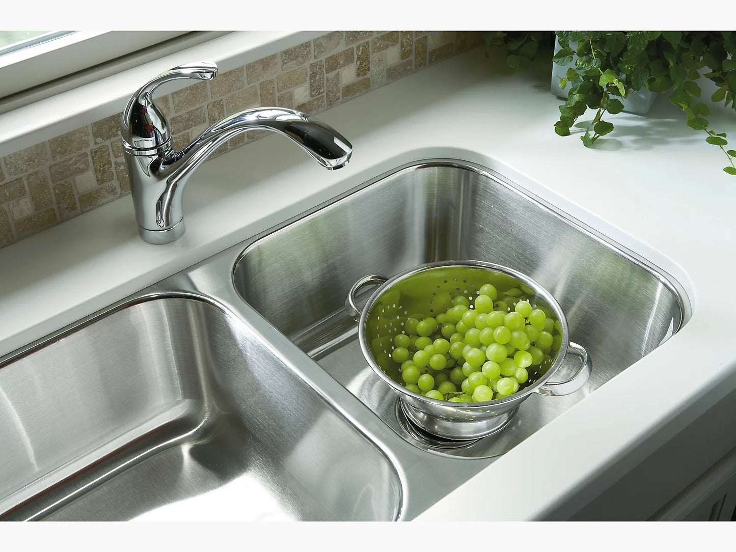McAllister® 32" undermount double-bowl kitchen sink