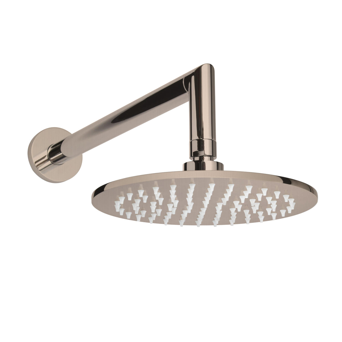 1-Function Modern Rain Shower Head - Stainless Steel