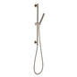 Round Shower Rail and Hose - Satin Nickel - Brass