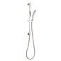 Square Shower Rail and Hose - Polished Nickel - Brass