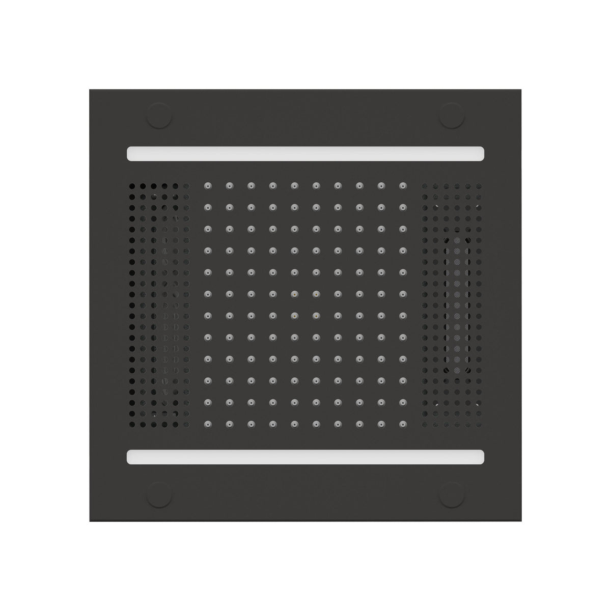 Hydrovive - 1-Function Modern Rain Shower Head - Matte Black