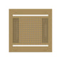Hydrovive - 1-Function Modern Rain Shower Head - Satin Brass
