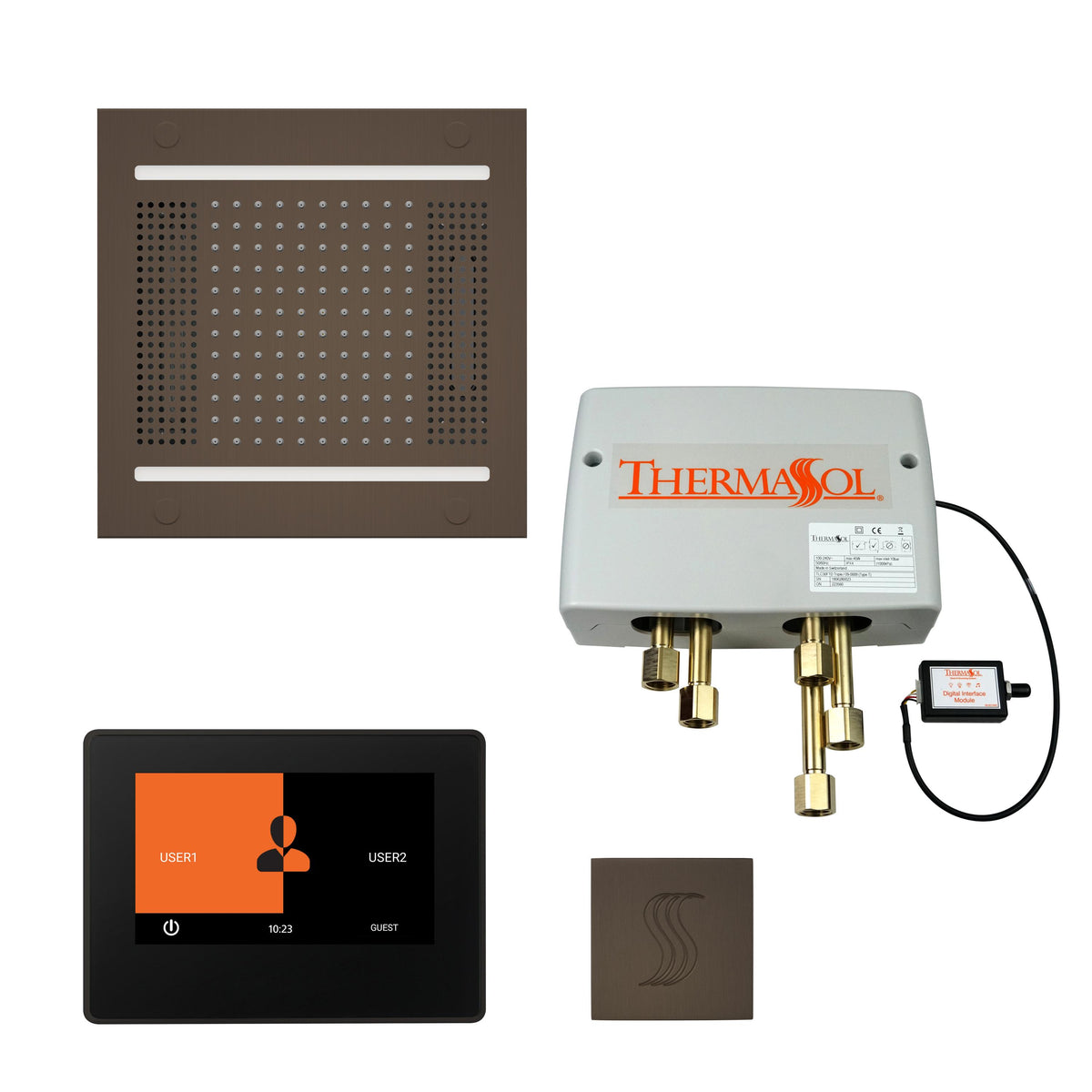 Hydrovive - Modern Shower Kit - Oil Rubbed Bronze