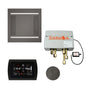 THERMASOL® TWPH14SR-BN Hydrovive Modern Shower Kit, LCD Display, Round Panel, Black Nickel
