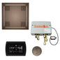 Hydrovive - Modern Shower Kit - Antique Nickel - Round Panel