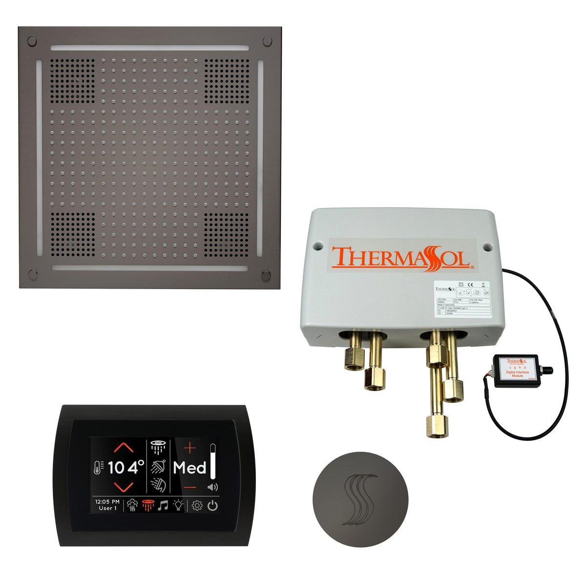 Hydrovive - Modern Shower Kit - TWPHSR-BN