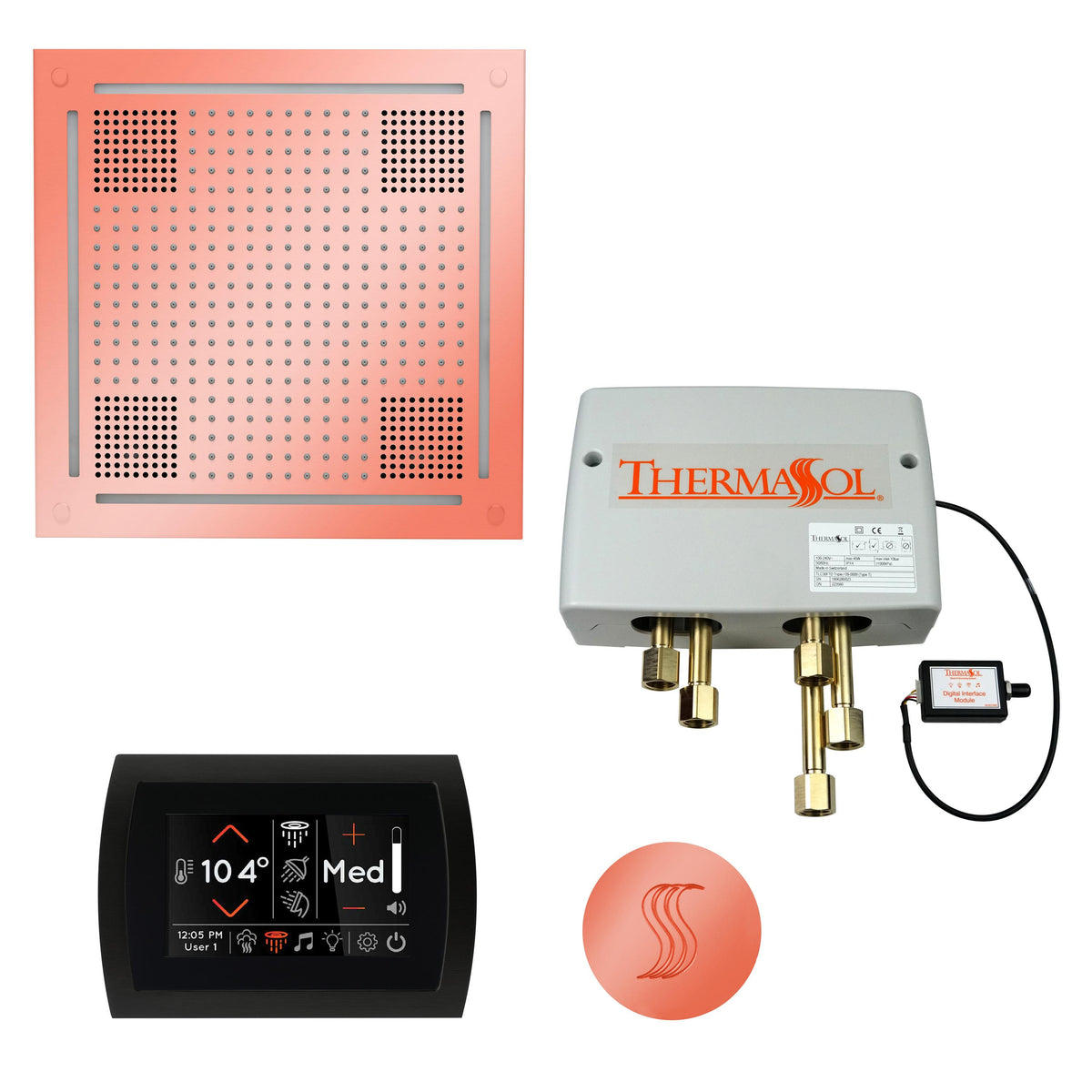 Hydrovive - Modern Shower Kit - TWPHSR-COP