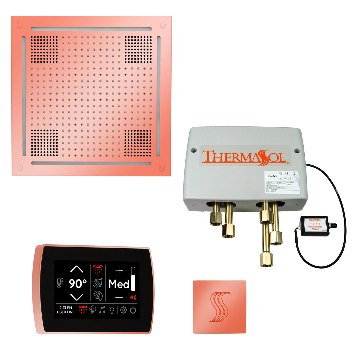Hydrovive - Modern Shower Kit - TWPHSS-COP