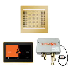 THERMASOL® WH14SP10S-PG WH14SP10S Hydrovive 14 Shower Kit, LCD Display, Square Panel, Polished Gold