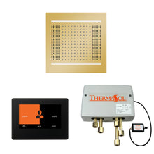 THERMASOL® WH14SP7S-PG WH14SP7S Hydrovive 14 Shower Kit, LCD Display, Square Panel, Polished Gold