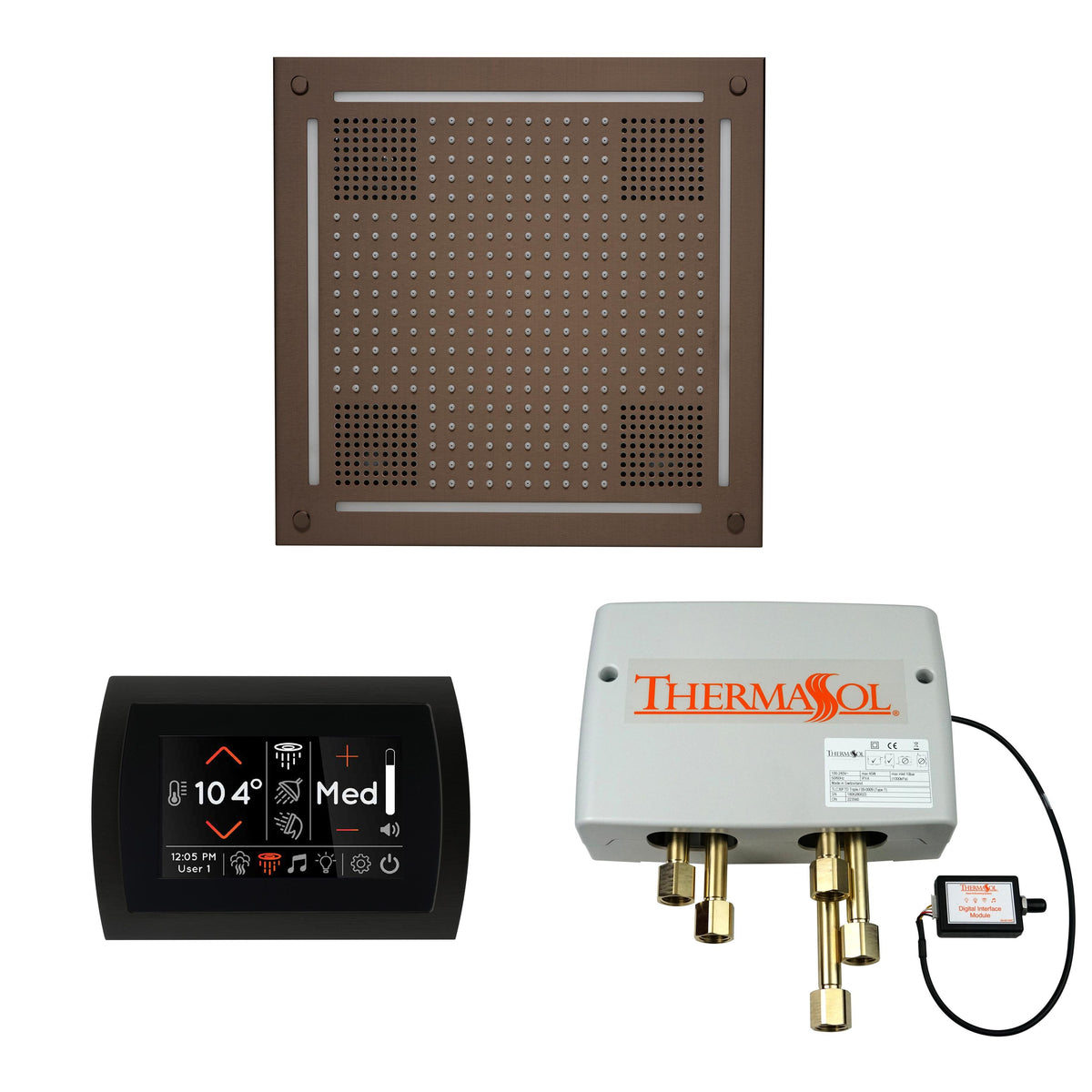 Hydrovive - Whspsr Modern Shower Kit - Oil Rubbed Bronze