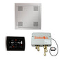 THERMASOL® WHSPSS-PC Hydrovive 18 Shower Kit, LCD Display, Square Panel, Polished Chrome