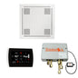THERMASOL® WHSPSS-WHT Hydrovive 18 Shower Kit, LCD Display, Square Panel, White