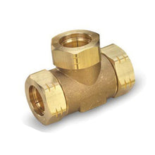 Gastite® FlashShield™ FST-16-16-11-6 Tee Fitting, 1 x 1 x 1/2 in, Brass