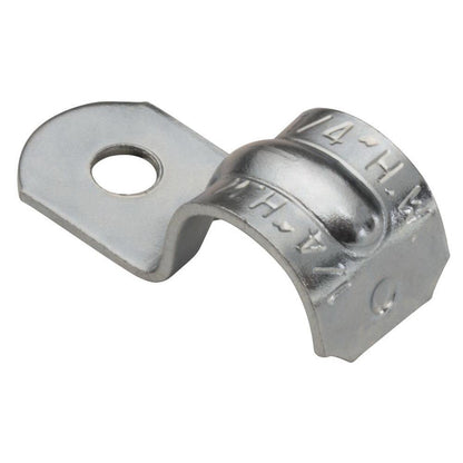 1-Hole Snap-On Conduit Strap - 3/8" - Steel