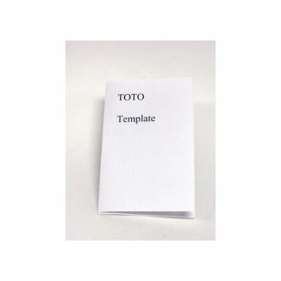 Mounting Template - for LT546 (G) Under Counter Bathroom