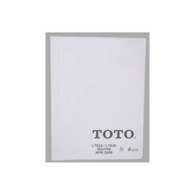 Toto® 0GU164 Mounting Template, For Use With Aimes® LT624, LT626 Under Counter Lavatory