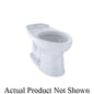 Toto® C744EG#01 Eco Drake® Toilet Bowl With CeFiONtect® Ceramic Glaze, Cotton, Elongated Front Shape, 12 in Rough-In, 14-5/8 in H Rim, 2-1/8 in Trapway